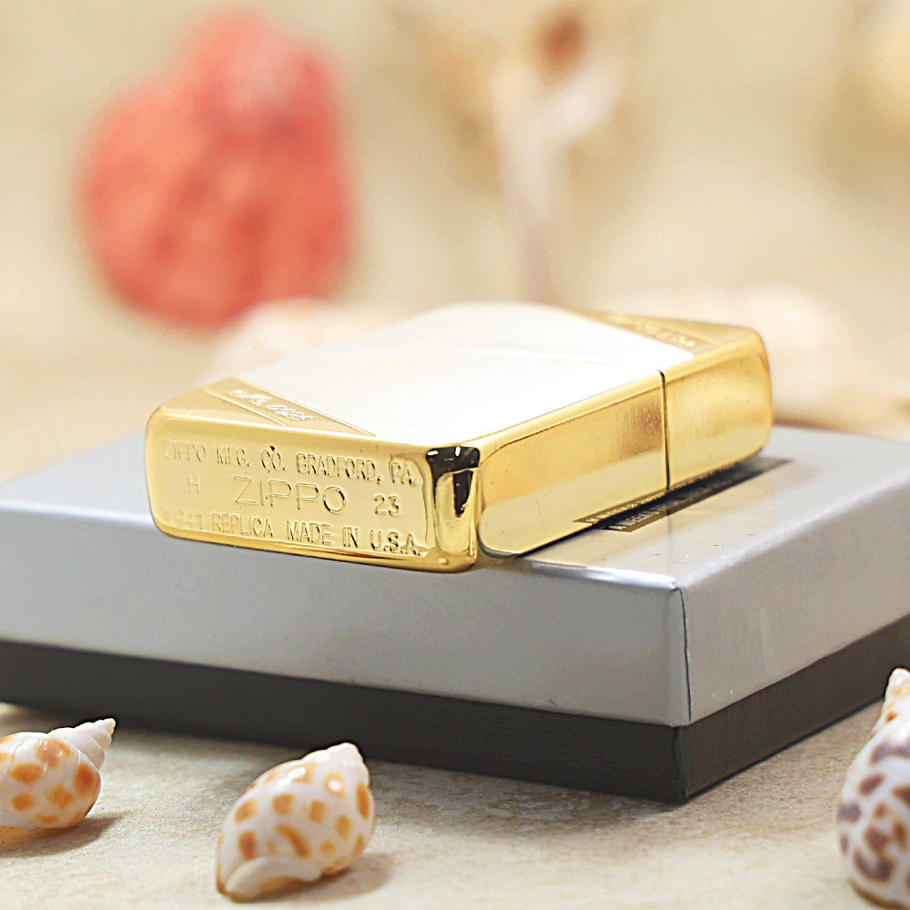 Zippo Replica Gold & Silver Classic 1941-DS07
