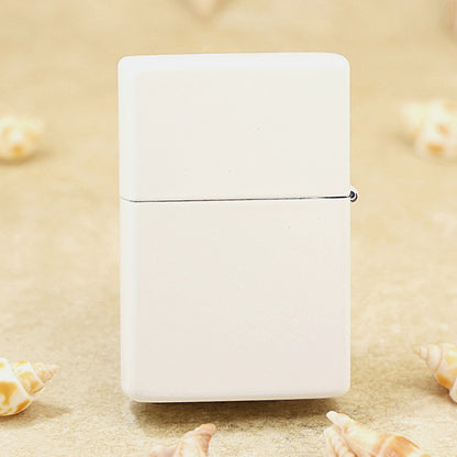 Zippo Retro Flat-Top Checkered Pattern (White Enamel) - KR12