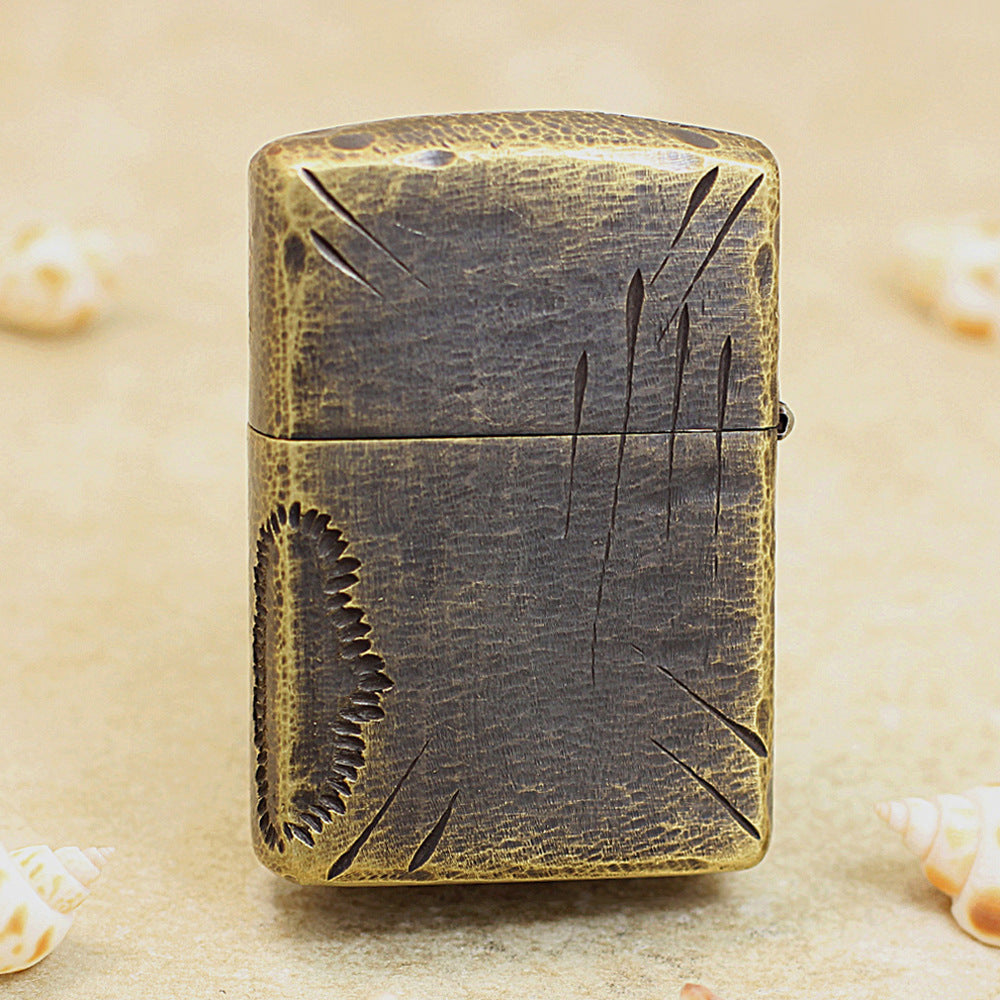 Zippo Rustic Brass Deep Carved Claw Marks - CC114