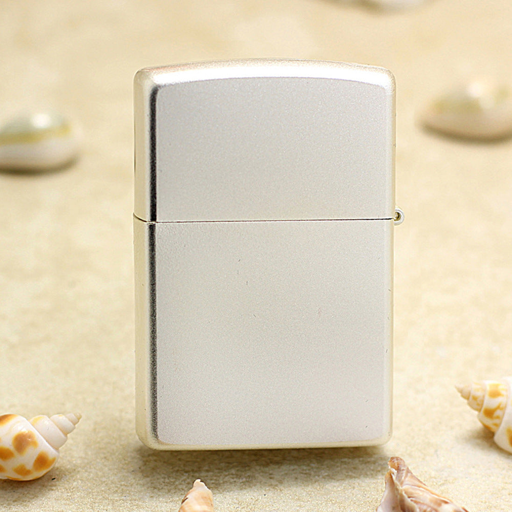 Zippo Silver Brushed Color Printed Pin-Up Girl in the Wind - CS29