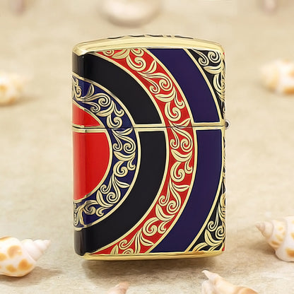 Zippo Silver Matte Color Printed Rising Sun - CS25