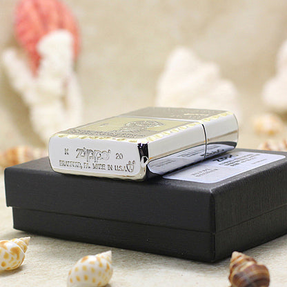 Zippo Textured Edge Engraved General Douglas MacArthur - SC15