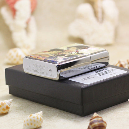 Zippo Three Geishas Mother-of-Pearl Inlay (Shell Beauty Series) - JP08