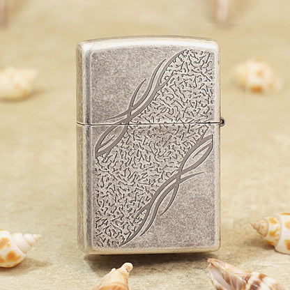 Zippo Tribal Logo Antique Silver - KR09